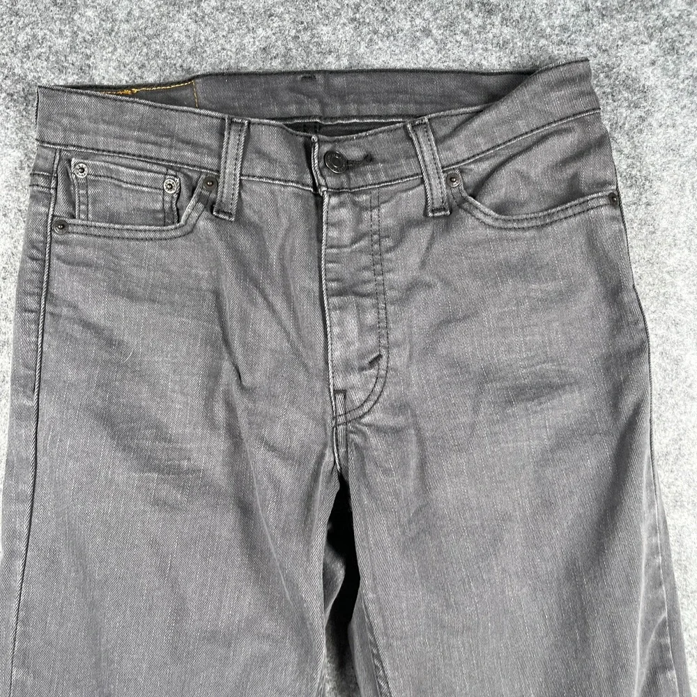 Levis Jeans Men's 30x32 511 Slim Straight Leg Stretch Gray‎ Denim Pants